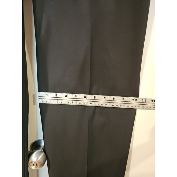 BEBE Women's sz 12 Black Wide Leg 32in Slacks Dress Pants Office Career Business - Picture 7 of 10